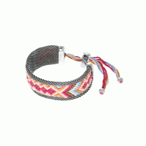 Браслет из агата, сердолика, коралла, нефрита и говлита RITA 13-62562