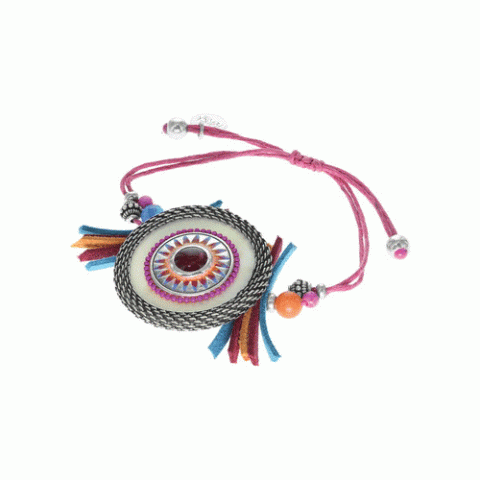 Браслет из агата, сердолика, коралла, нефрита и говлита RITA 13-62564