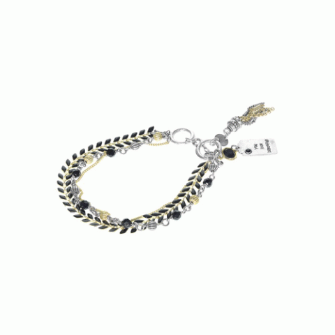 Браслет из рога, хрусталя и Swarovski EMILIE 13-62615