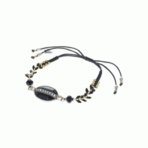 Браслет из рога, хрусталя и Swarovski EMILIE 13-62616