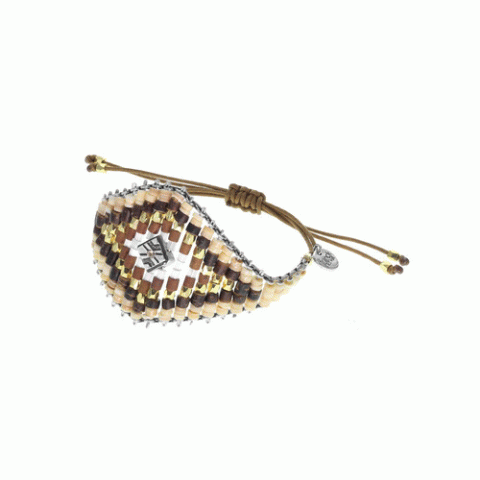 Браслет из коралла, говлита, яшмы, нефрита, змеевика и Swarovski CARLOTA 13-62644
