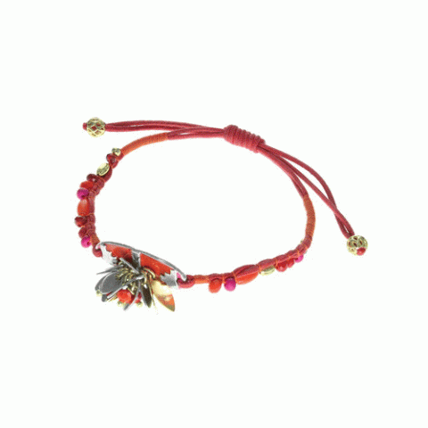 Браслет из агата, коралла, кокоса, дерева Сибукао и Swarovski ZELINE 13-62665