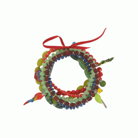 Браслет из лазурита и малахита ARA 7 stretch bracelets