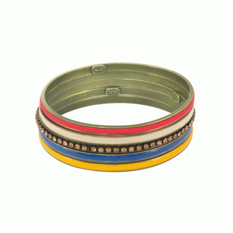 Браслет из эбенового дерева и кости буйвола SOLEIL DU BURKINA 5 bangles