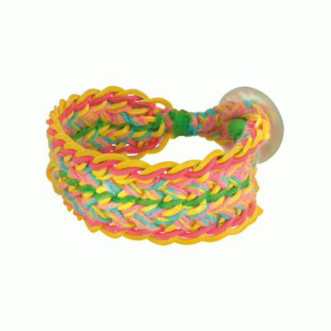 Браслет из речного жемчуга и коралла ENVOLEE 3 braided chains bracelet
