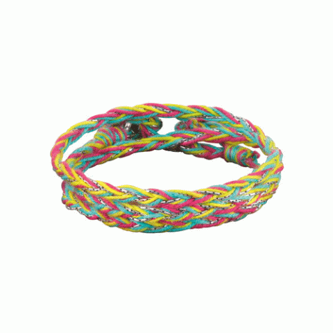 Браслет из речного жемчуга и коралла ENVOLEE 3T braided bracelet