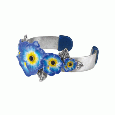 Браслет из ляписа лазури и кальцита PENSEE NOCTURNE C-shape bracelet