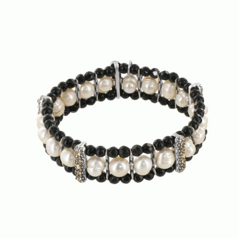 Браслет из агата и перламутра Charleston pearls