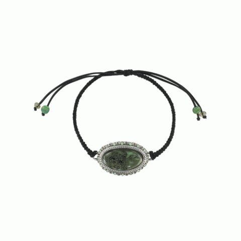 Браслет из амазонита и авантюрина Botanica macrame