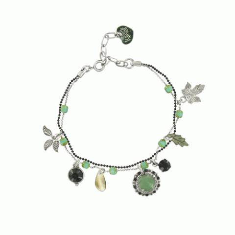 Браслет из амазонита и авантюрина Botanica thin