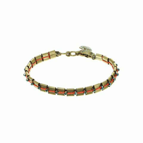 Браслет из лабрадорита, коралла, кварца и унакита MILENA 13--60825