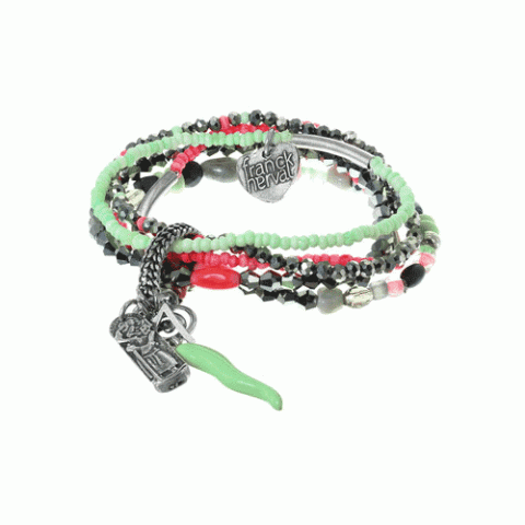 Браслет из жемчуга, лабрадорита, коралла и кварца CALISTA 13--60958