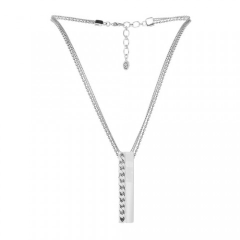 Колье MS. & MR. T rectangular pendant 15--28538