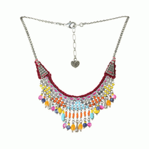 Колье из говлита, содалита и ракушки TITA LOCA 15--60993