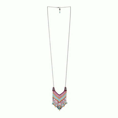 Колье из говлита, содалита и ракушки TITA LOCA 15--60996