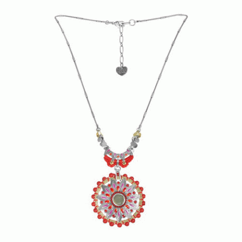Колье из коралла, нефрита и Тагуа CORENTINE 15--61013