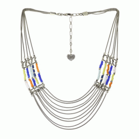 Колье из коралла, говлита, ляписа лазури и Тагуа LILOANE 15--61021