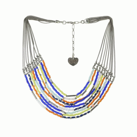 Колье из коралла, говлита, ляписа лазури и Тагуа LILOANE 15--61023