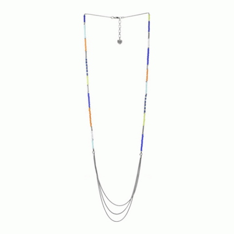 Колье из коралла, говлита, ляписа лазури и Тагуа LILOANE 15--61024