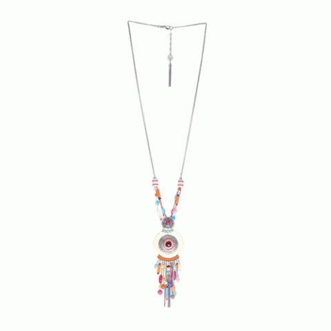 Колье из агата, сердолика, коралла, нефрита и говлита RITA 15-61363