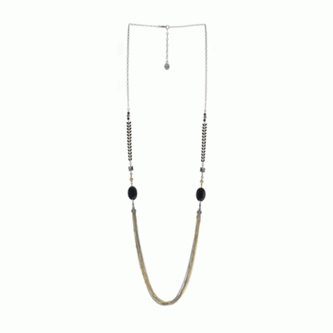 Колье из рога, хрусталя и Swarovski EMILIE 15-61421