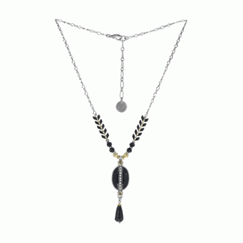 Колье из рога, хрусталя и Swarovski EMILIE 15-61422