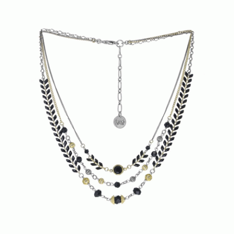 Колье из рога, хрусталя и Swarovski EMILIE 15-61424