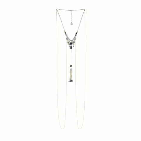 Колье из рога, хрусталя и Swarovski EMILIE 15-61425
