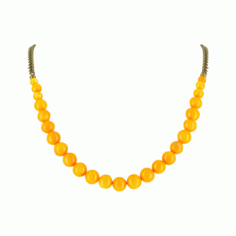 Колье из морской раковины MISS SIXTIES simple necklace butter