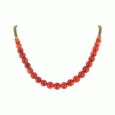 Колье из морской раковины MISS SIXTIES simple necklace brown 