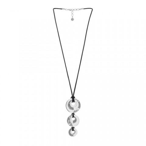 Колье TAARNA 3 disc pendant / black 15-28514B