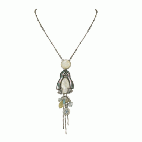 Колье из горного хрусталя и халцедона BANQUISE "Y" necklace