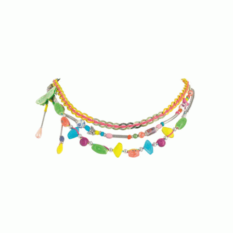 Колье из речного жемчуга и коралла ENVOLEE