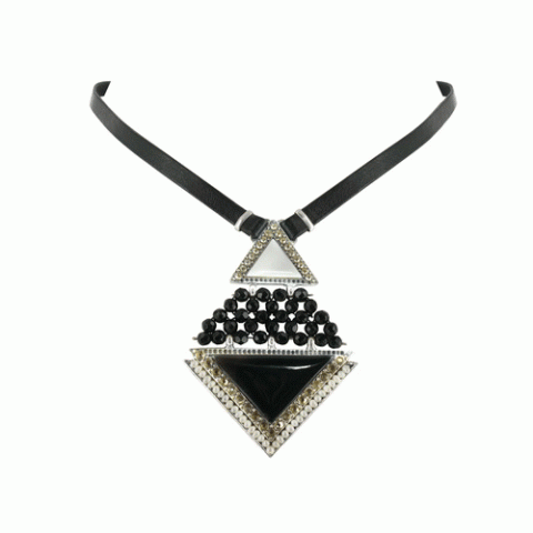 Колье из агата и перламутра Charleston pendant