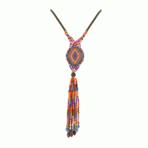 Колье из агата и нефрита Exotic Tribe