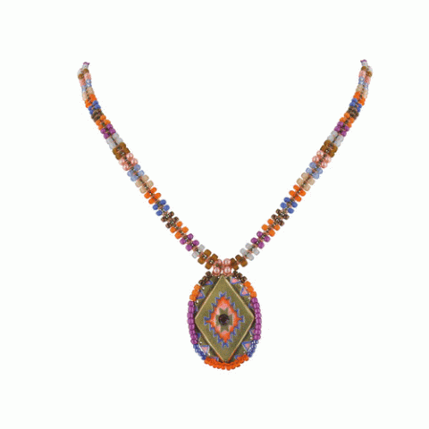 Колье из агата и нефрита Exotic Tribe simple necklace