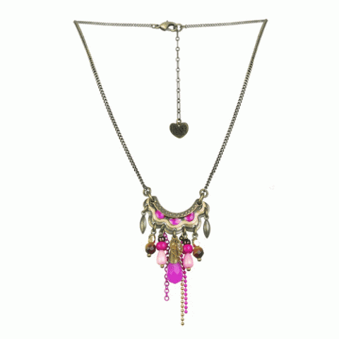 Колье из тигрового глаза, авантюрина, коралла MELISSANDRE 15--60772