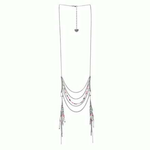 Колье из жемчуга, лабрадорита, коралла и кварца CALISTA 15--60921