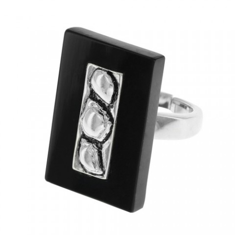 Кольцо CHRYSLER CROCO rectangular ring 19--28461