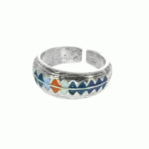 Кольцо из амазонита, авантюрина, лазурита и халцедона MEIKA 19--61083
