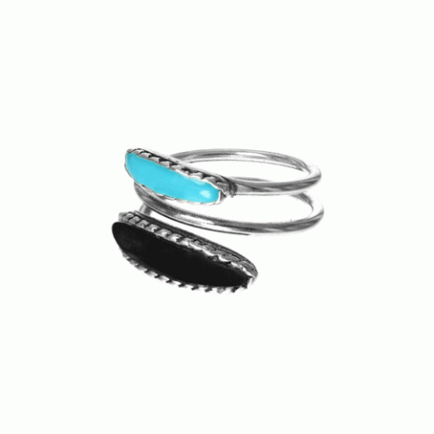 Кольцо из авантюрина, перламутра, коралла и говлита BETSY 19--61120