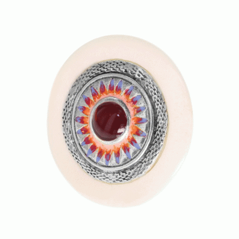 Кольцо из агата, сердолика, коралла, нефрита и говлита RITA 19-61291