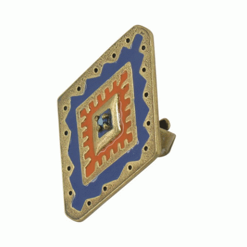 Кольцо из содалита и красного авантюрина BELIZE XL diamong ring 