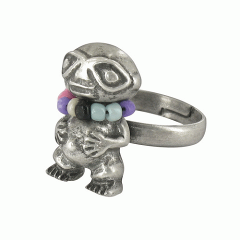 Кольцо из аметиста и халцедона Fetiches mascott