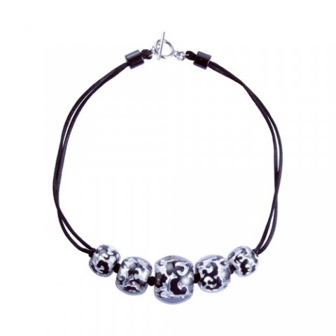 Колье Zsiska - Baroque silver black PIECE