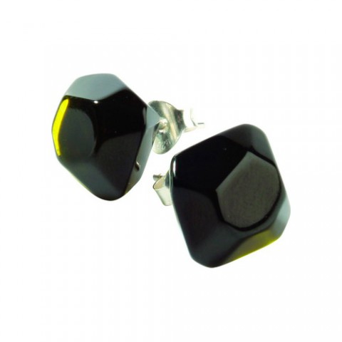 Серьги Zsiska - Gems transparent yellow kub